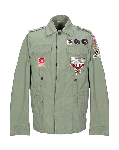 VALENTINO GARAVANI Jacket Military green 100% Cotton, Viscose