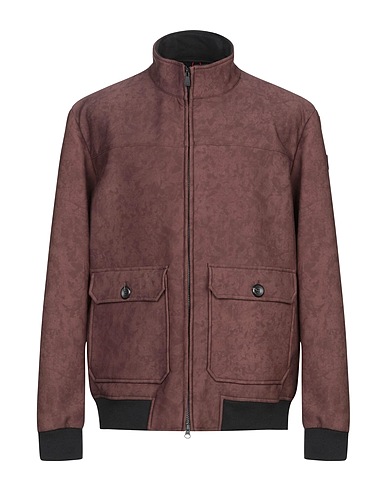 MC2 SAINT BARTH Bomber Dark brown 72% Polyamide, 28% Elastane
