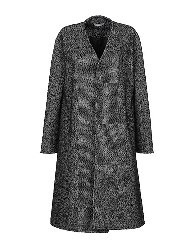 HOPE FASHION Full-length jacket Black 75% Polyester, 20% Acrylic, 5% Other Fibres