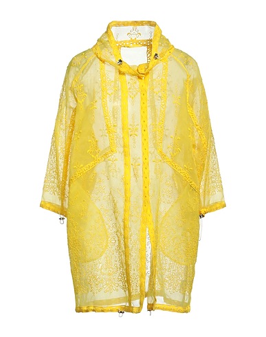 ERMANNO SCERVINO Full-length jacket Yellow 100% Polyester