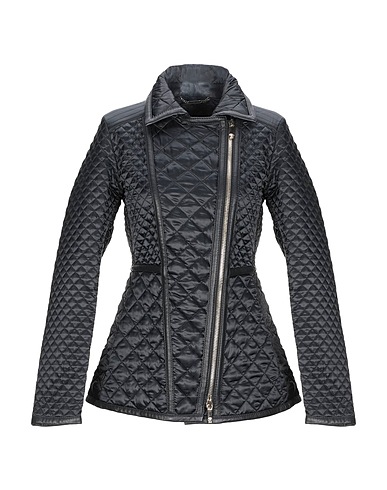 VERSACE Jacket Black 58% Polyamide, 42% Polyester, Sheepskin