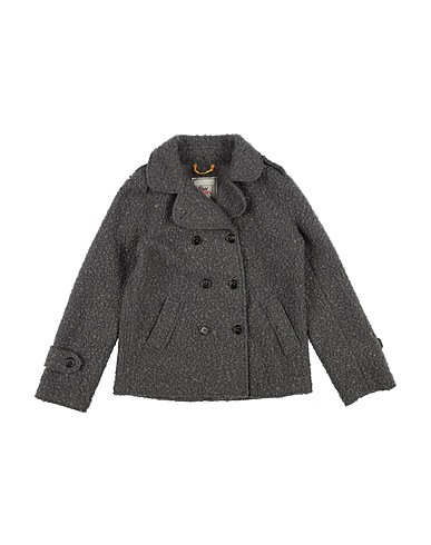 ROŸ ROGER'S Coat Grey 100% Polyester, Wool