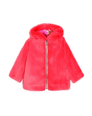 PUCCI Teddy Coat Coral 78% Acrylic, 22% Cotton