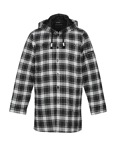 DANIELE ALESSANDRINI Camicia a quadri Nero 100% Cotone