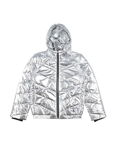 CALVIN KLEIN JEANS Shell jacket Silver 100% Polyamide