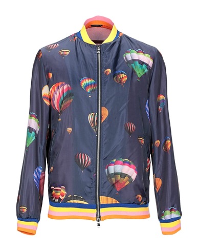 GREY DANIELE ALESSANDRINI Bomberjacke Nachtblau 100% Polyester