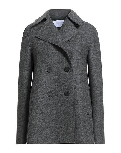 HARRIS WHARF LONDON Coat Charcoal 100% Virgin Wool