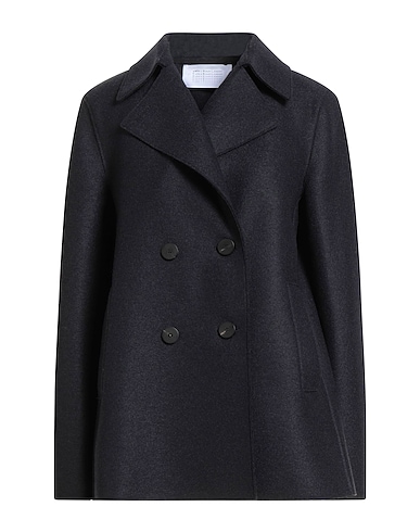 HARRIS WHARF LONDON COATS & JACKETS Navy 100% Virgin Wool