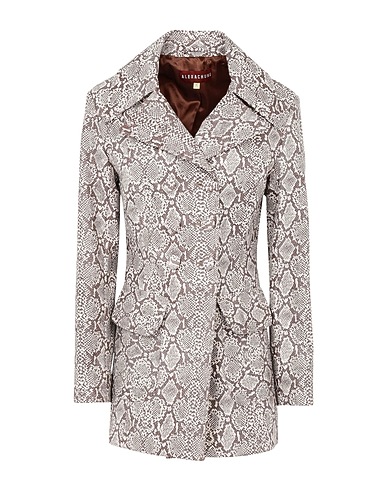 ALEXACHUNG Blazer SNAKESKIN JACKET
 Brown 41% Polyester, 37% Polyurethane, 22% Cotton