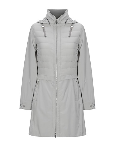 MOORER Shell jacket Grey 88% Polyamide, 12% Polyurethane
