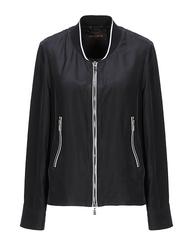 MOORER Jacket Black 100% Silk, Cotton, Elastane