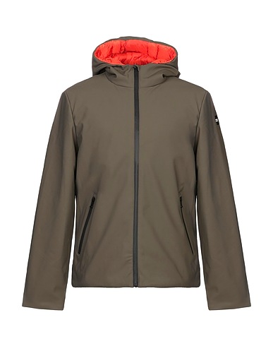 ALESSANDRO DELL'ACQUA Jacken und Anoraks VERDE MILITARE 80% Polyamid, 20% Elastische Fasern