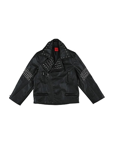 JIJIL JOLIE Biker jacket Black 100% Polyurethane, Viscose