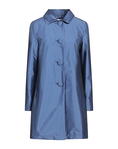 HERNO Full-length jacket Blue 66% Polyester, 31% Polyamide, 3% Elastane