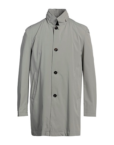 MOORER Full-length jacket Grey 88% Polyamide, 12% Polyurethane