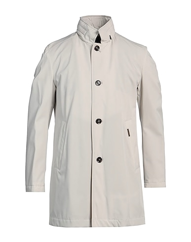 MOORER Rain coat GRIGIO CHIARO 88% Polyamide, 12% Polyurethane
