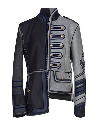 DOLCE&GABBANA Blazer Grey 92% Virgin Wool, 8% Polyamide