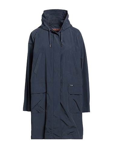 WOOLRICH Full-length jacket Midnight blue 55% Polyamide, 45% Cotton