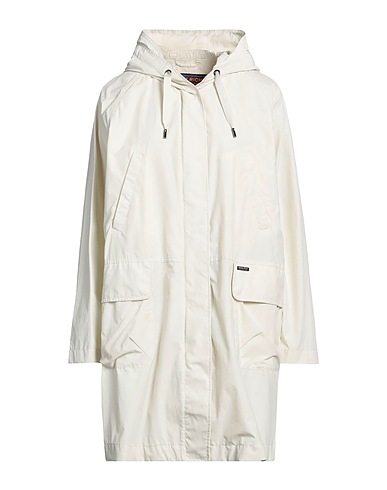 WOOLRICH Full-length jacket Ivory 55% Polyamide, 45% Cotton