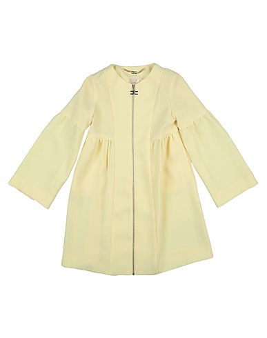 ELISABETTA FRANCHI Full-length jacket Pastel yellow 100% Polyester