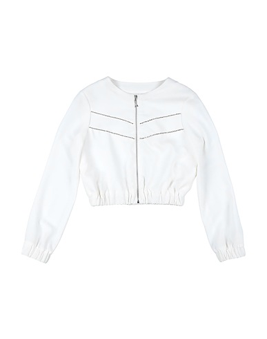PATRIZIA PEPE Jacke Weiß 90% Polyester, 10% Elastan