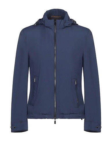 MOORER Jacket Midnight blue 88% Polyamide, 12% Polyurethane, Virgin Wool