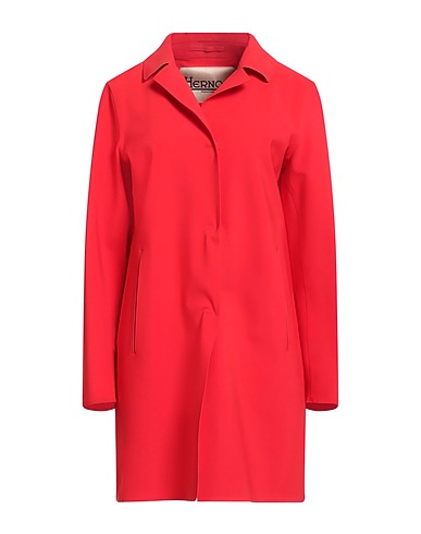 HERNO Full-length jacket Tomato red 72% Polyamide, 28% Elastane