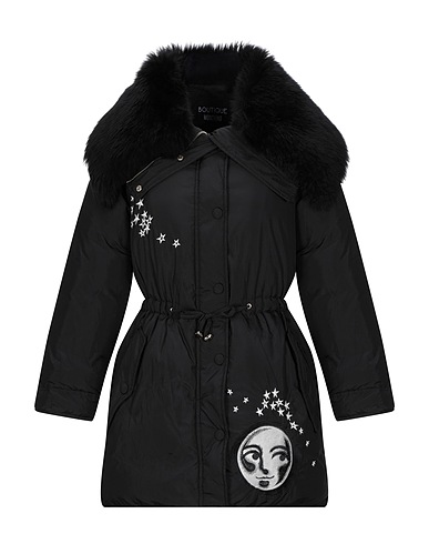 BOUTIQUE MOSCHINO Coat Black 100% Polyester, Shearling