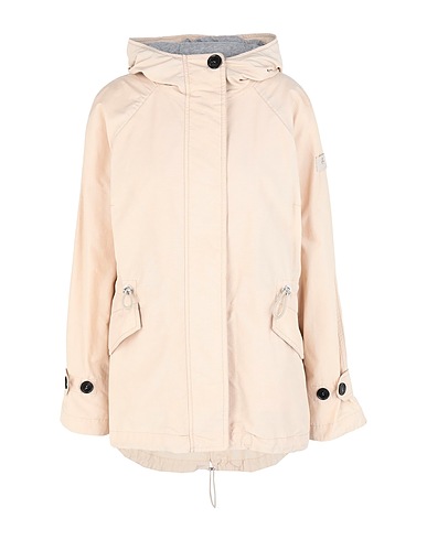 PEUTEREY Full-length jacket Beige 65% Cotton, 35% Polyamide