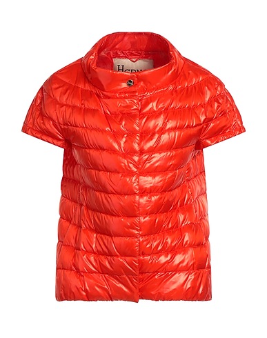 HERNO Shell jacket ICONICO Orange 100% Polyamide, Cotton, Acetate
