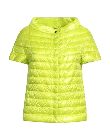 HERNO Piumino ICONICO Verde lime 100% Poliammide, Cotone, Acetato