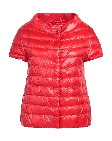 HERNO Piumino ICONICO Rosso 100% Poliammide, Cotone, Acetato