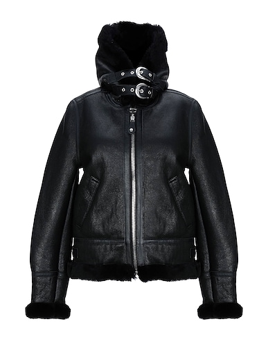 SCHOTT N.Y.C. Jacket Black Shearling, Cowhide, Cotton