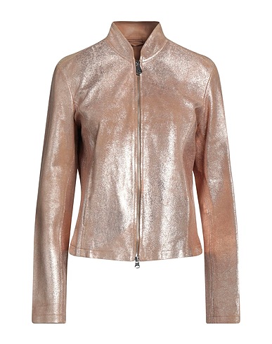 PEUTEREY Jacket Rose gold 100% Soft Leather