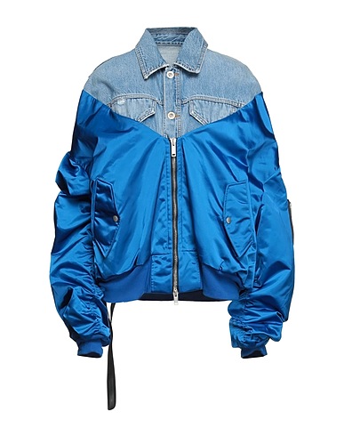 BEN TAVERNITI™ UNRAVEL PROJECT Jacket Azure 100% Cotton, Polyamide, Elastane, Viscose, Polyurethane