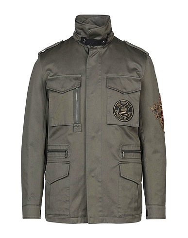 DOLCE&GABBANA Jacke Militärgrün 100% Baumwolle, Messing, Seide, Wolle, Andere Fasern