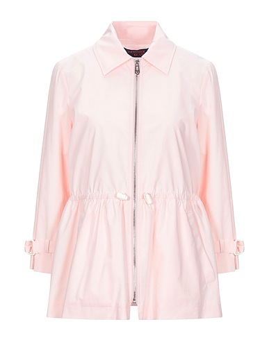 TRUSSARDI JEANS Full-length jacket Light pink 100% Cotton