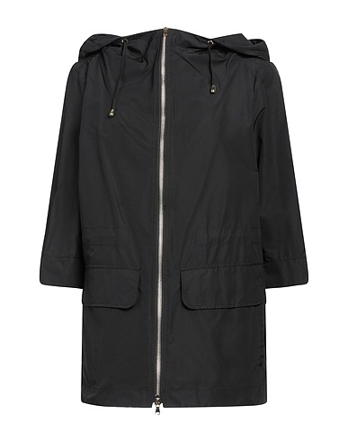 GEOSPIRIT Full-length jacket Black 51% Polyester, 49% Cotton