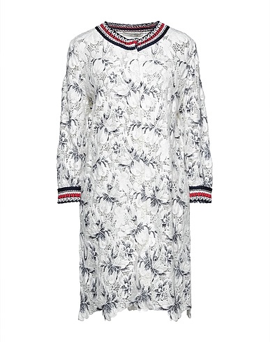 ERMANNO SCERVINO Soprabito Avorio 86% Viscosa, 14% Poliestere, Cotone