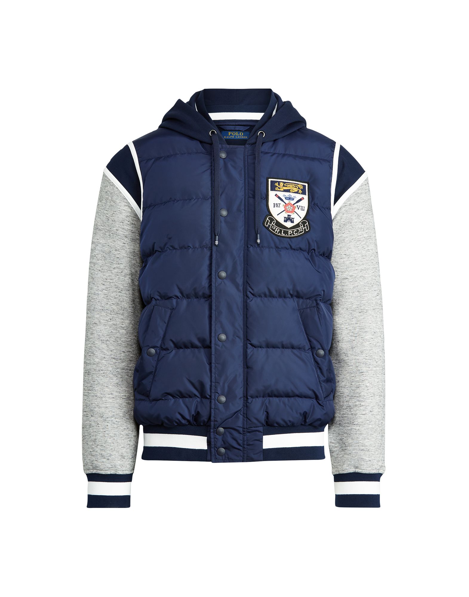 ralph lauren paneled down hoodie