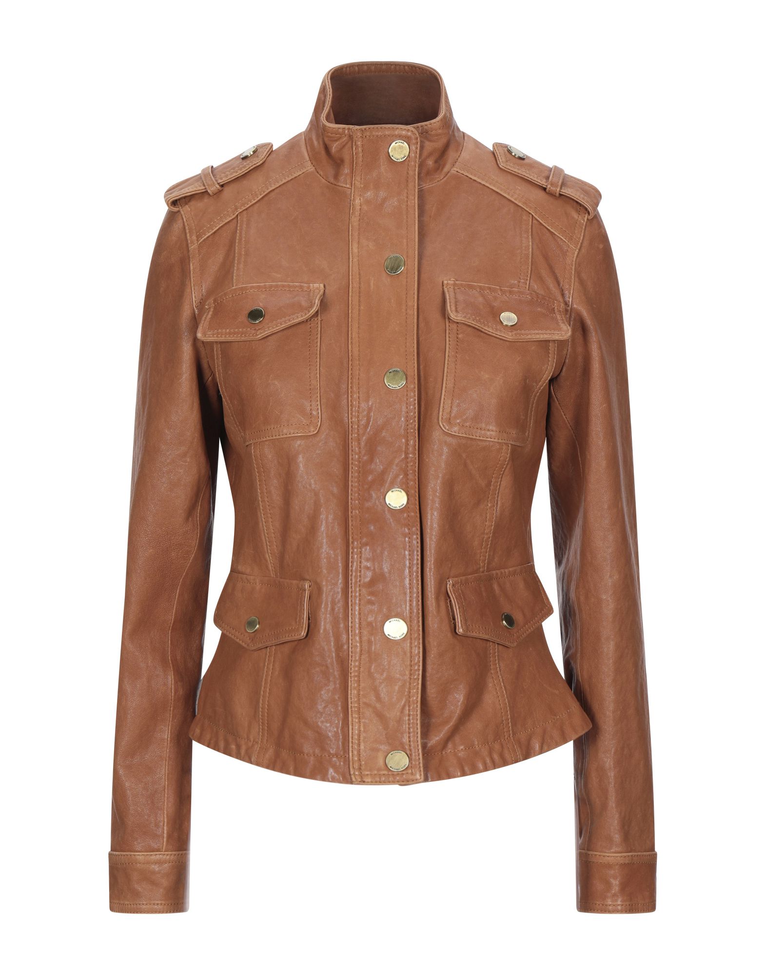 michael kors leather coat
