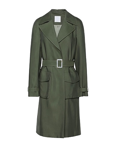 8 by YOOX Full-length jacket Military green 55% Lyocell, 45% Viscose