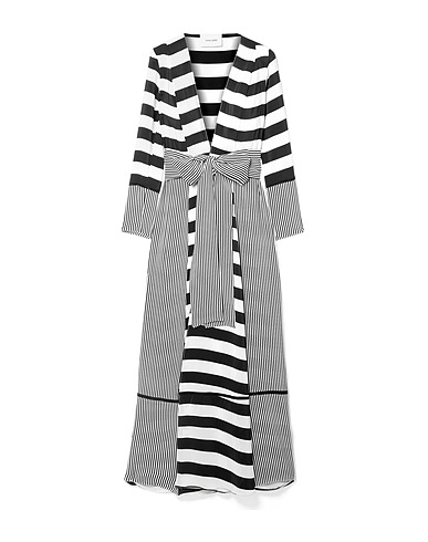 WE ARE LEONE Full-length jacket White 100% Silk