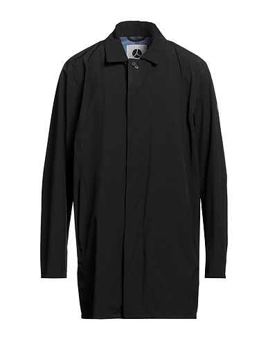 PEOPLE OF SHIBUYA Full-length jacket Black 89% Polyester, 11% Elastane