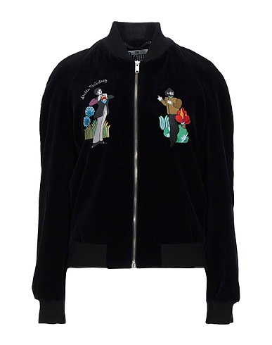 STELLA McCARTNEY Jacket Black 100% Cotton, Elastane, Polyester, Viscose