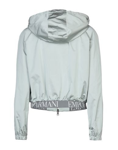 Shop Emporio Armani Woman Jacket Light Green Size 10 Polyester, Elastane