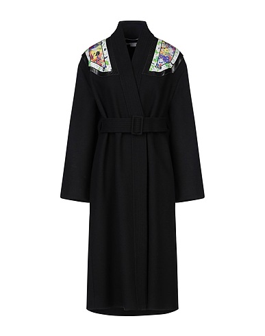 STELLA McCARTNEY Coat Black 100% Wool, Silk, Viscose, Elastane, Polyester