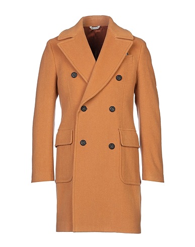 MANUEL RITZ Coat Camel 70% Virgin Wool, 20% Polyamide, 10% Cashmere