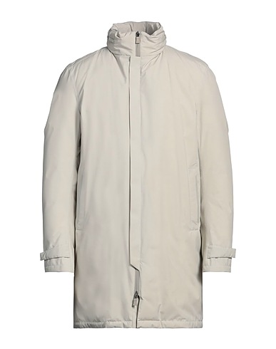 HERNO Coat LAMINAR Light grey 100% Polyester, PTFE - Polytetrafluoroethylene, Polyamide, Elastane