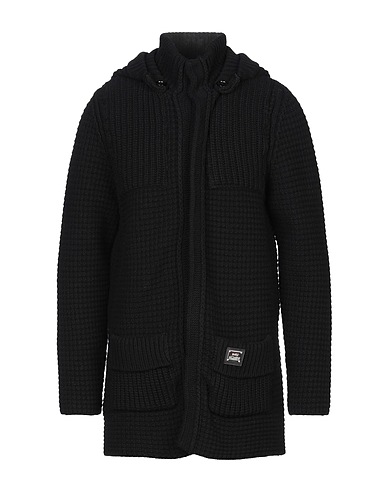 DANIELE ALESSANDRINI Jacket Black 80% Wool, 20% Polyamide